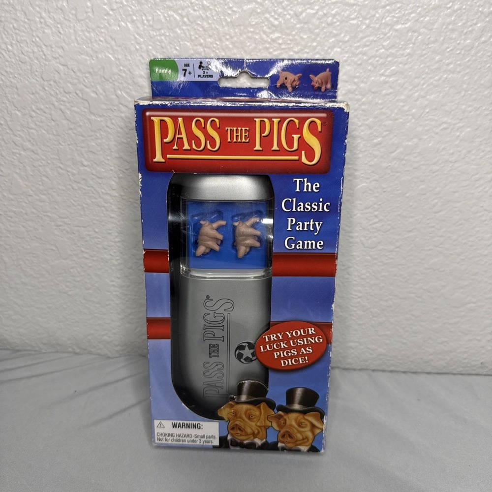 Pass the Pigs Classic Party Dice Game Complete In Box Fun Game 2009 David Moffat